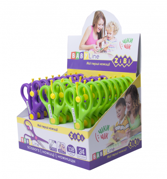 Фото - Ножиці дитячі, з зворотнім механізмом, 135мм (24/144) 9239 Фото - Ножиці дитячі, з зворотнім механізмом, 135мм (24/144) 9239