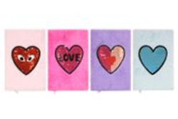 Фото - Блокнот хутряний 14,5*20,5см, 64 листи, 70 грам сердечки 56414