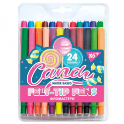 Фото - Фломастери YES 24 кольори Sweet Cream 61731 Фото - Фломастери YES 24 кольори Sweet Cream 61731