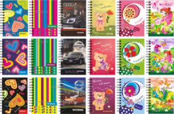 Фото - Блокнот А6, 40 арк., посипка, пружина збоку (уп.20) 40634 Фото - Блокнот А6, 40 арк., посипка, пружина збоку (уп.20) 40634