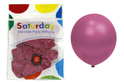 Кульки перламутрові 12&quot; 2,8 грама 10 шт Малинові 12пач/в уп