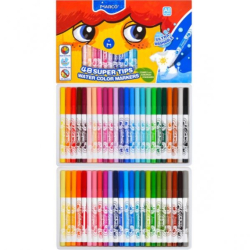 Фломастери 48 кол. Super Washable, Marco (уп.24)