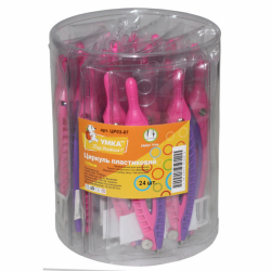 Фото - Циркуль пластик., 120мм, в вініл. чохлі, фіолет/рожев, ЦР03-07, Умка 46934 Фото - Циркуль пластик., 120мм, в вініл. чохлі, фіолет/рожев, ЦР03-07, Умка 46934