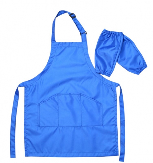 Фото - Фартух дитячий з нарукавниками, синій, ROSA Studio 24212 Фото - Фартух дитячий з нарукавниками, синій, ROSA Studio 24212