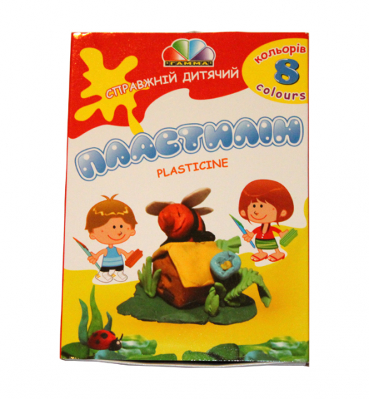 Фото - Пластилин 'Захоплення' 8цв. со стеком (уп 24) Гамма укр. 20401 Фото - Пластилин 'Захоплення' 8цв. со стеком (уп 24) Гамма укр. 20401