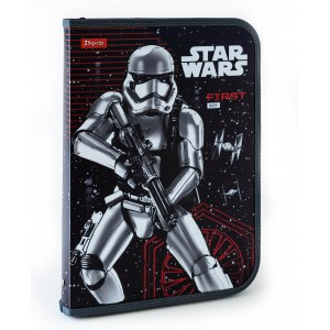 Фото - Папка для труда пласт. на молнии  с внутр. карманом А4 'Star wars' 31991