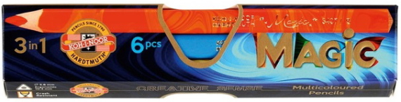 Фото - Олівці кольорові MAGIC, 6 шт. 49465 Фото - Олівці кольорові MAGIC, 6 шт. 49465