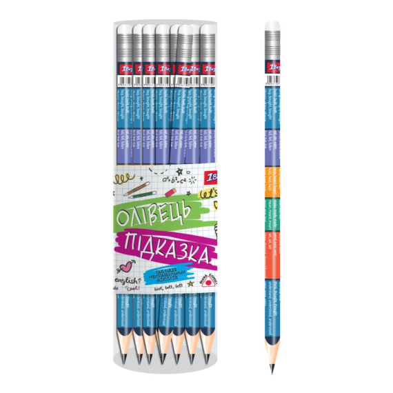 Фото - Олівець 1Вересня ч/гр трикут. з ласт. в пл. тубі 'Неправильні дієслова', 36шт/уп 62310 Фото - Олівець 1Вересня ч/гр трикут. з ласт. в пл. тубі 'Неправильні дієслова', 36шт/уп 62310