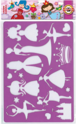 Фото - Трафарет пластиковий, 31х20, 'Принцеси' 32886