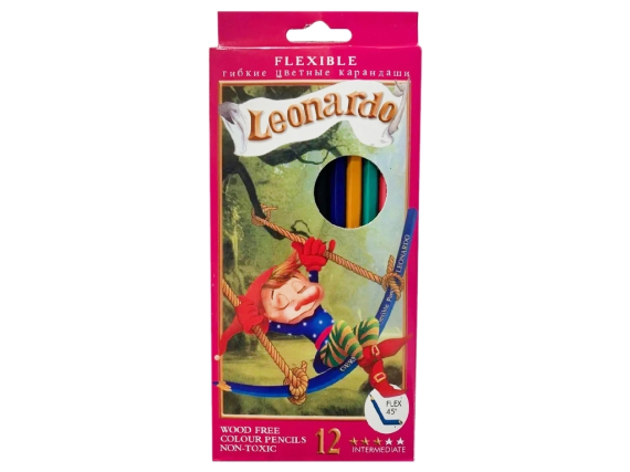 Фото - Олівці 12кол пластикові LEONARDO 12шт/уп 52831 Фото - Олівці 12кол пластикові LEONARDO 12шт/уп 52831