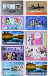 Фото - Альбом для малювання А4 40л, пружина, офсет (финський) 120г/м2;обл.цел.картон (уп.15) 21516