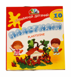 Фото - Пластилин 'Захоплення' 10цв. со стеком (уп.24) Гамма укр. 20402