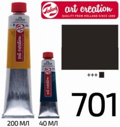 Фото - Фарба олійна ArtCreation,  200 мл, (701) Чорна слонова  кістка,  Royal Talens 48939