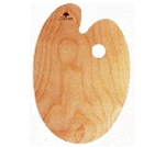 Палітра дерев&#039;яна, овальна МОДЕРН, ергономічна, промаслена, 30х40см, ROSA Gallery