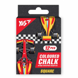 Крейда YES кольорова квадратна 12 шт. "Race legend"