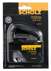 Фото - Степлер, 24/6, мiнi, +1000 скоб, 16арк, 20мм, чорн.,4036 , SOZ 1916