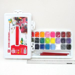 Фото - Набор красок акриловая гуашь 24цв.*15мл+2кист. в пласт.чем. AG012415 37334 Фото - Набор красок акриловая гуашь 24цв.*15мл+2кист. в пласт.чем. AG012415 37334