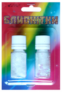 Фото - Блискітки НАБіР 24 7+3гр. 2шт. ГОЛогр.білий+мультікол А-994 1/12 36380 Фото - Блискітки НАБіР 24 7+3гр. 2шт. ГОЛогр.білий+мультікол А-994 1/12 36380