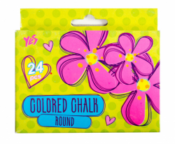 Фото - Мел цветной круглый 24 шт. 'Flowers' (уп.12) 38344