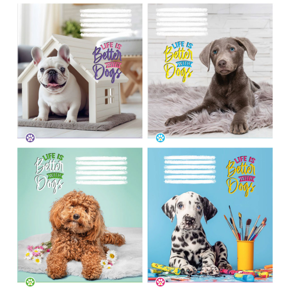 Фото - Зошит учнівський повноколірний 24 арк клітина,в асорт 2023 (уп.20/ящ.320) 54894 Фото - Зошит учнівський повноколірний 24 арк клітина,в асорт 2023 (уп.20/ящ.320) 54894