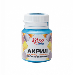 Фото - Акрил для декору 81, Небесно-блакитний, перламутр, 20 мл, ROSA Studio 24827