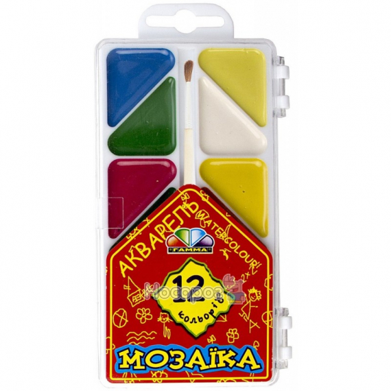 Фото - Акв. Медовая полусух. 'Мозайка' 12цв.с/к (80шт) Гамма укр. 20360 Фото - Акв. Медовая полусух. 'Мозайка' 12цв.с/к (80шт) Гамма укр. 20360