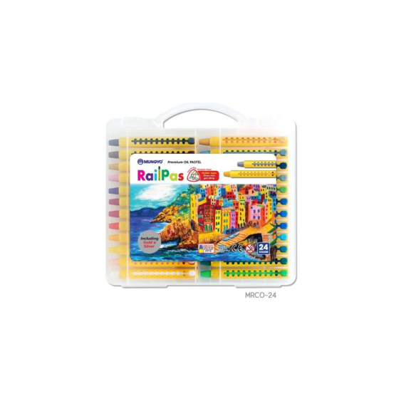 Фото - MUNGYO ПАСТЕЛЬ МАСЛЯНА МЯКА ВИСУВНА MRCO-24 КОМПЛЕКТ 24 ШТ. 50530