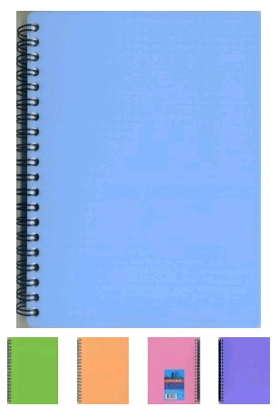 Фото - Зошит A4 на спіралі 80 арк. пласт.обкл. в асортиментi ТА4380 27379 Фото - Зошит A4 на спіралі 80 арк. пласт.обкл. в асортиментi ТА4380 27379