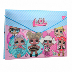 Папка пласт. на гумці 38*25см "LOL Sweety"