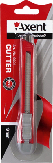 Фото - Ніж канцелярський, мет. направляючi, 9 мм, авто-фіксатор 28421 Фото - Ніж канцелярський, мет. направляючi, 9 мм, авто-фіксатор 28421