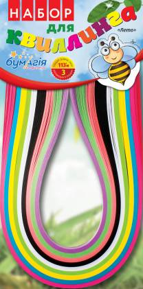 Фото - Набор для квиллинга'Сезоны'3мм х420мм,9 цв.по25 лент.Длина лент97м.(В ящике168шт.(14упх12шт)4 вида) 23356