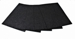 Фото - Кольорова ЕВА піна з гліттером(Фоаміран)А4, GL-EVA-1-015, 21х29,7см,1,00 мм 5 аркуш.чорний 59482