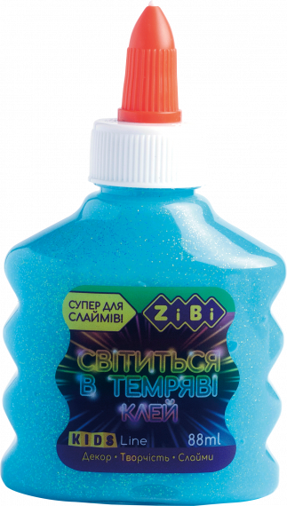 Фото - Клей світлячок блакитний на PVA-основі, люмінесцентний, 88 мл 50715