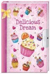 Фото - Блокнот дитячий на замочку 178x133mm, 70g, 56 л, тістечка 42992 Фото - Блокнот дитячий на замочку 178x133mm, 70g, 56 л, тістечка 42992