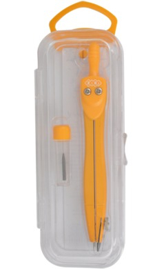 Фото - Циркуль NEON в футлярі + грифель, жовтий ZiBi 24330 Фото - Циркуль NEON в футлярі + грифель, жовтий ZiBi 24330