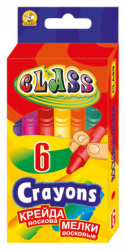 Фото - Крейда воскова, 6 кол., 8*90мм, 7601, CLASS (уп.48) 40663