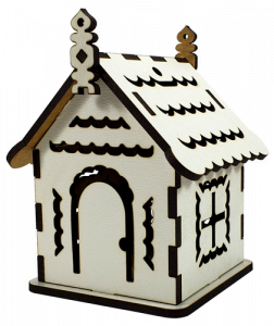 Фото - МДФ Будиночок № 4 підвісний маленький 7*7*9см М-2077 49846 Фото - МДФ Будиночок № 4 підвісний маленький 7*7*9см М-2077 49846