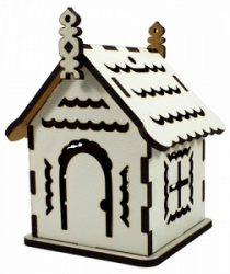 Фото - МДФ Будиночок №  4 підвісний маленький 7*7*9см  М-2077 49846