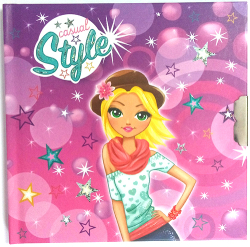 Фото - Блокнот дитячий на замочку 135x135mm, 70g, 56 л, Style 42987