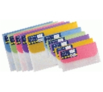 Папка-конверт TRAVEL, на липучці, А4, 4 віддділення, матовий напівпроз.пластик, асорті