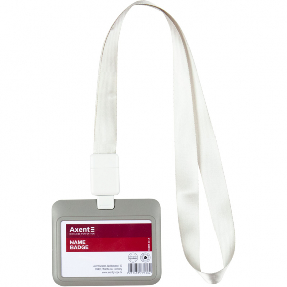 Фото - Бейдж-слайдер горизонт., теплий сірий, 4500H (85*54мм) 47106