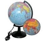 Фото - Глобус Політичний 220мм з підсвіткою Укр. 'Ч' 3925 Фото - Глобус Політичний 220мм з підсвіткою Укр. 'Ч' 3925