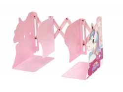 Обмежувачі для книг металеві 19*9,5см, принт Одноріг