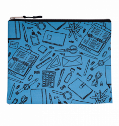 Фото - Папка для зошитів 'Школа', 24.5x20x1 см, блакитна 52698