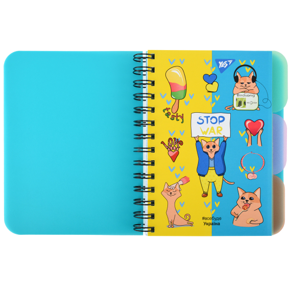 Фото - Зошит для записів YES В6/144 пл.обкл. Stop war 63013 Фото - Зошит для записів YES В6/144 пл.обкл. Stop war 63013
