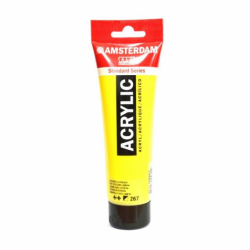 Фото - Фарба акрилова AMSTERDAM, (267) AZO Жовтий лимонний, 120 мл, Royal Talens 48561