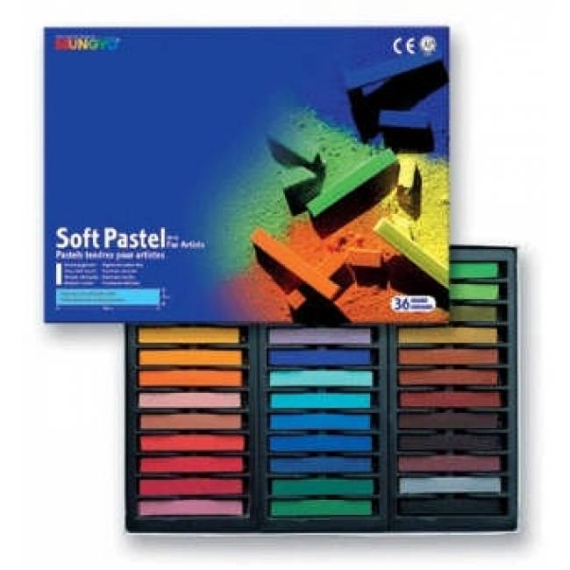 Фото - Пастель суха, проф., м'яка, 36 кол., квадр., MP-36, MUNGYO 15428