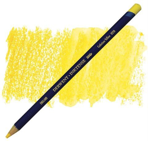Фото - Олівець чорнильний Inktense (0210), Кадмій жовтий, Derwent 57436 Фото - Олівець чорнильний Inktense (0210), Кадмій жовтий, Derwent 57436