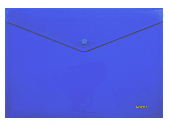 Фото - Папка з кнопкою, непрозор., А4, PР, син., 5017-66, NORMA 44636
