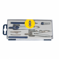 Фото - Готовальня BASIS 7 предметів, темно-синій 32080